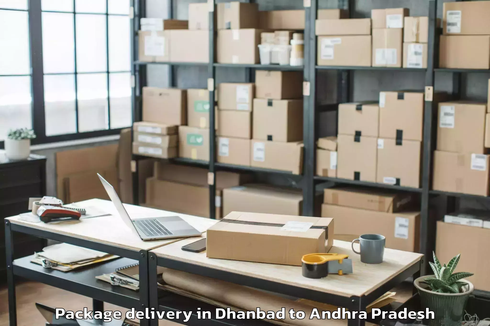 Trusted Dhanbad to Konthamuru Package Delivery